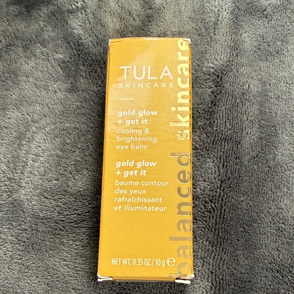 *NEW*.35oz*Tula* Gold Glow Cooling & Brightening Eye Balm
